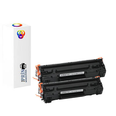 Canon MF211 Yazıcı Uyumlu Muadil Toner CRG737 2'Li Paket - 1