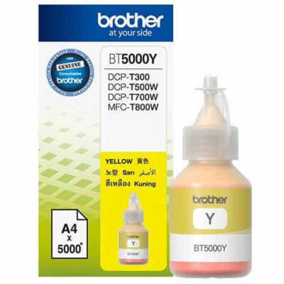 Brother BT5000Y Orjinal Sarı Şişe Mürekkep - 1