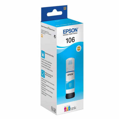 Epson 106-C13T00R240 Mavi Orijinal Mürekkep - 1