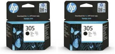 Hp 305-3YM60AE / Hp 305 Siyah Ve Renkli 2'Li Kartuş Setİ - 1