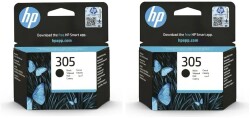 Hp 305 Siyah Ve Renkli 2'Li Kartuş Seti -Hp Deskjet 2722 Orjinal Kartuş Seti 