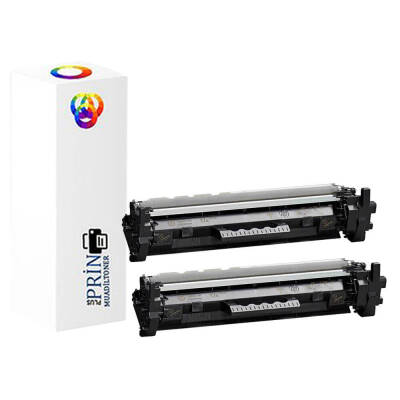 Hp G3Q35A Muadil Toner Yazıcı Uyumlu CF217A Chipsiz 2li Paket - 1