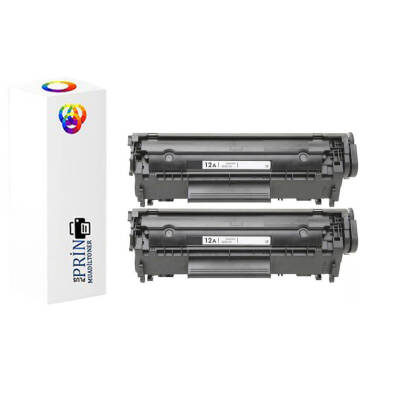 Hp Laserjet 1010 Yazıcı Uyumlu 12A Muadil Toner 2'li Paket - 1