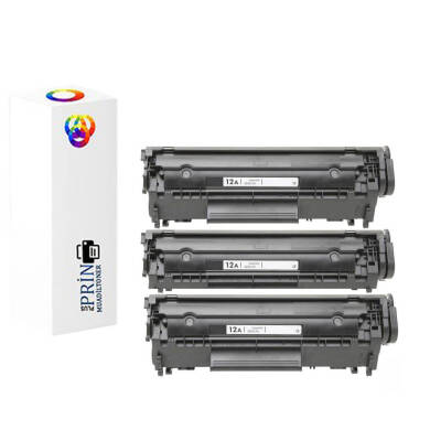 Hp Laserjet 1010 Yazıcı Uyumlu 12A Muadil Toner 3'lü Paket - 1