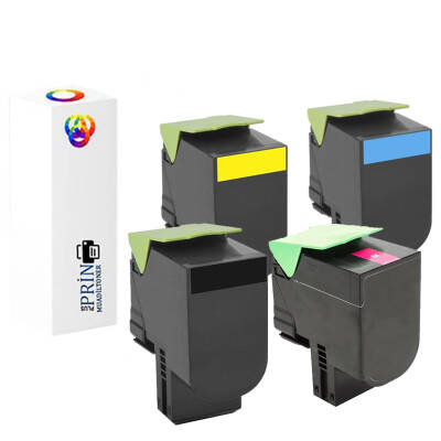 Lexmark CX310dn Muadil Toner 4 Renk Avanataj Paket 2500 Baskı - 1